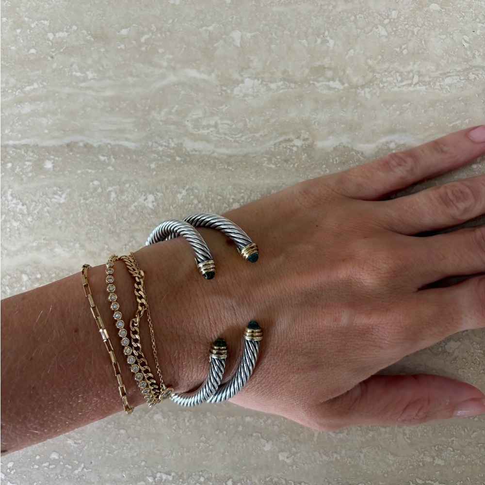 David Yurman Classic Cable Bracelet Peridot - Picture 6 of 6